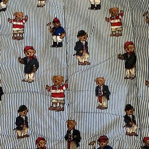 90s Ralph Lauren Teddy Bear Queen Comforter